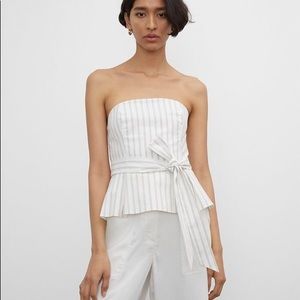 Club Monaco Striped Tube Top